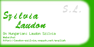szilvia laudon business card